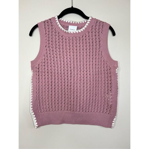 Varley Delany Knit Vest in Woodrose - Picture 4 of 8
